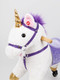 Миниатюра изображения товара Каталка детская Amarobaby Funny Horse Лошадка / AMARO-28FH-BeFi (белый/фиолетовый)