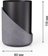 Миниатюра изображения товара Набор аксессуаров для ванной и туалета FORA Granit Dark (4 предмета)