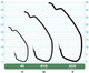 Миниатюра изображения товара Набор крючков рыболовных Owner Down Shot Offset BC №1/0 / 5133-111