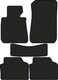 Миниатюра изображения товара Комплект ковриков для авто Alicosta 2235_1 для BMW M3 IV седан/E90 2007-2012 (EVA соты, черный)