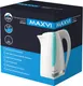 Миниатюра изображения товара Электрочайник Maxvi KE1701P (белый/зеленый)