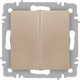 Миниатюра изображения товара Выключатель INTRO Accent 6-107-04 / Б0063562 (шампань)