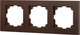 Миниатюра изображения товара Рамка для выключателей и розеток INTRO Accent 6-503-10 / Б0063794 (венге)