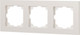 Миниатюра изображения товара Рамка для выключателей и розеток INTRO Accent 6-503-06 / Б0063789 (перламутр)