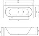 Миниатюра изображения товара Ванна акриловая Lauter Ava 150х75 / 21208050