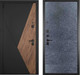 Миниатюра изображения товара Входная дверь ГРАНИТ Геометрия 77-1 бетон темный (86x205, левая)