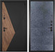 Миниатюра изображения товара Входная дверь ГРАНИТ Геометрия 77-1 бетон темный (86x205, правая)