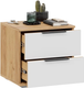 Миниатюра изображения товара Прикроватная тумба ТриЯ Джоли (дуб крафт золотой/белый матовый)
