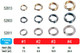 Миниатюра изображения товара Набор заводных колец Owner Sprit Ring Regular Wire №3 / 52803-03 (20шт)