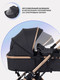 Миниатюра изображения товара Детская универсальная коляска MOWbaby Jasper 3 в 1 / MB022 (Gold Black)