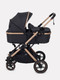 Миниатюра изображения товара Детская универсальная коляска MOWbaby Jasper 3 в 1 / MB022 (Gold Black)