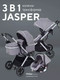 Миниатюра изображения товара Детская универсальная коляска MOWbaby Jasper 3 в 1 / MB022 (Silver Grey)