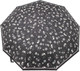 Миниатюра изображения товара Зонт складной Rain Berry 734-21326.1 (черный/цветы)