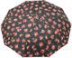 Миниатюра изображения товара Зонт складной Rain Berry 734-23588.1 (черный/цветы)