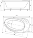 Миниатюра изображения товара Ванна акриловая Aquatek Бетта 160 Правая / BET160-0000170