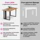 Миниатюра изображения товара Обеденный стол Mio Tesoro Laim 100x60 (дуб золотой крафт/черный)