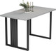 Миниатюра изображения товара Обеденный стол Mio Tesoro Laim 100x60 (серый/черный)