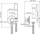 Миниатюра изображения товара Гигиенический душ со смесителем Wasserkraft A70338 (с гигиенической лейкой)