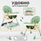 Миниатюра изображения товара Стульчик для кормления Solmax&Kids HW00011 (зеленый)