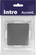 Миниатюра изображения товара Выключатель INTRO Accent 6-108-07 / Б0063592 (графит)