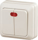 Миниатюра изображения товара Выключатель INTRO Quadro 2-105-02 / Б0053768 (слоновая кость)