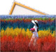 Миниатюра изображения товара Набор алмазной вышивки Solmax&Creators Девушка на лугу / SM98457