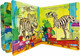 Миниатюра изображения товара Развивающая книга БимБиМон С двойными окошками. Динозавры, твердая обложка
