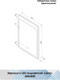 Миниатюра изображения товара Зеркало Континент Lacio Led 60x80 (с бесконтактным сенсором)
