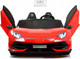 Миниатюра изображения товара Детский автомобиль RiverToys Lamborghini Aventador SVJ A111MP (красный)