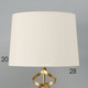 Миниатюра изображения товара Прикроватная лампа Risalux Малави 10338297 (золото)