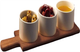 Миниатюра изображения товара Набор соусников Arya на деревянной подставке / 8680943246325
