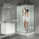 Миниатюра изображения товара Душевая кабина Saniteco BST-280W (80x80, белый/прозрачное стекло)