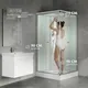 Миниатюра изображения товара Душевая кабина Saniteco BST-290W (90x90, белый/прозрачное стекло)