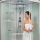 Миниатюра изображения товара Душевая кабина Saniteco BST-290W (90x90, белый/прозрачное стекло)