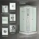 Миниатюра изображения товара Душевая кабина Saniteco BST-290W (90x90, белый/прозрачное стекло)
