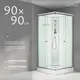 Миниатюра изображения товара Душевая кабина Saniteco BST-290W (90x90, белый/прозрачное стекло)