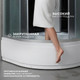 Миниатюра изображения товара Душевая кабина Saniteco BST-12080BR (120x80, черный/матовое стекло)
