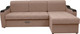 Миниатюра изображения товара Диван угловой Сириус Лидер-3 с оттоманкой ППУ 260x165 (Eva 02 велюр светло-бежевый)