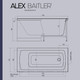 Миниатюра изображения товара Ванна акриловая Alex Baitler Onega 175x70
