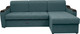 Миниатюра изображения товара Диван угловой Сириус Лидер-3 с оттоманкой ППУ 260x165 (Eva 20 велюр зеленый)