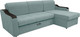 Миниатюра изображения товара Диван угловой Сириус Лидер-3 с оттоманкой ППУ 260x165 (Eva 25 велюр светло-зеленый)