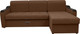 Миниатюра изображения товара Диван угловой Сириус Лидер-3 с оттоманкой НПБ 260x165 (Eva 03 велюр светло-коричневый)