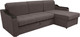Миниатюра изображения товара Диван угловой Сириус Лидер-3 с оттоманкой НПБ 260x165 (Eva 06 велюр темно-серый)