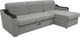 Миниатюра изображения товара Диван угловой Сириус Лидер-3 с оттоманкой НПБ 260x165 (Eva 08 велюр светло-серый)