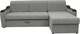 Миниатюра изображения товара Диван угловой Сириус Лидер-3 с оттоманкой НПБ 260x165 (Eva 08 велюр светло-серый)