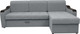 Миниатюра изображения товара Диван угловой Сириус Лидер-3 с оттоманкой НПБ 260x165 (Eva 09 велюр светло-серый)