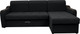 Миниатюра изображения товара Диван угловой Сириус Лидер-3 с оттоманкой НПБ 260x165 (Eva 11 велюр черный)