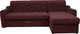 Миниатюра изображения товара Диван угловой Сириус Лидер-3 с оттоманкой НПБ 260x165 (Eva 15 велюр темно-бордовый)