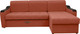 Миниатюра изображения товара Диван угловой Сириус Лидер-3 с оттоманкой НПБ 260x165 (Eva 17 велюр терракотовый)
