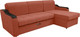 Миниатюра изображения товара Диван угловой Сириус Лидер-3 с оттоманкой НПБ 260x165 (Eva 17 велюр терракотовый)